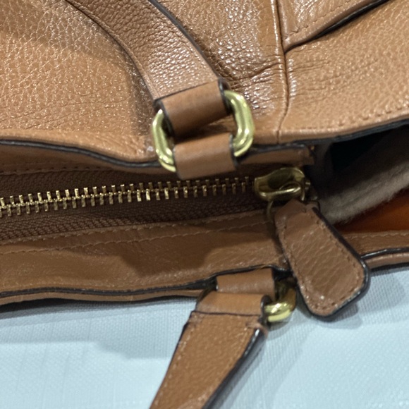 Coach Bristish Tan Leather Women's Bag - Picture 9 of 15